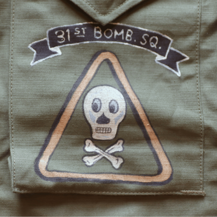 BUZZ RICKSON'S BR15996 Type M-43 “BUZZ RICKSON MFG. CO.” 5th BOMB.GROUP BOMBER BARONS Military Jacket M-43 U.S. ARMY Field Jacket