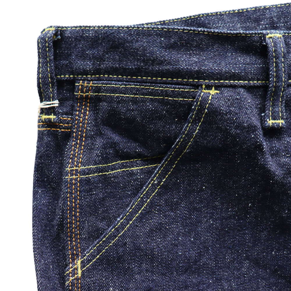 SAMURAI JEANS サムライジーンズ SM410DBN サムライ自動車倶楽部 17ozダブルニーワークパンツ 特ザラセルビッチデニム