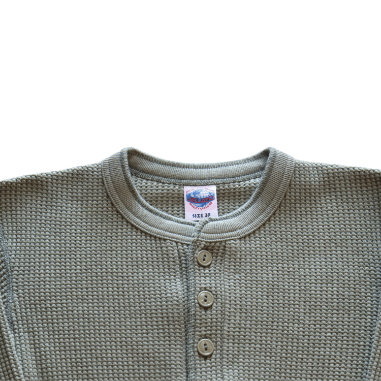 JELADO ジェラード AB94236-26 Mega Thermal Henry Neck メガサーマル ヘンリーネック Tシャツ トップス 長袖 ミリタリー 防寒 保温 サーマルワッフル
