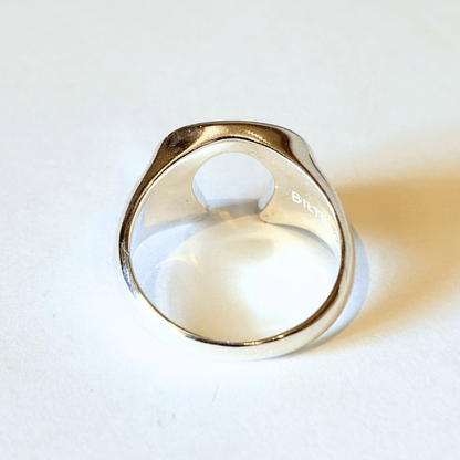 BILT BUCK BS0007 Horseshoe Ring Men's Vintage Ring Silver Ring Heritage Silver Ring Collection