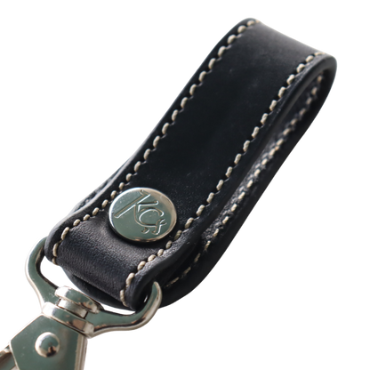KC's KSK501 Keyring Chief Cowhide Keyring with Chief Concho, 21mm