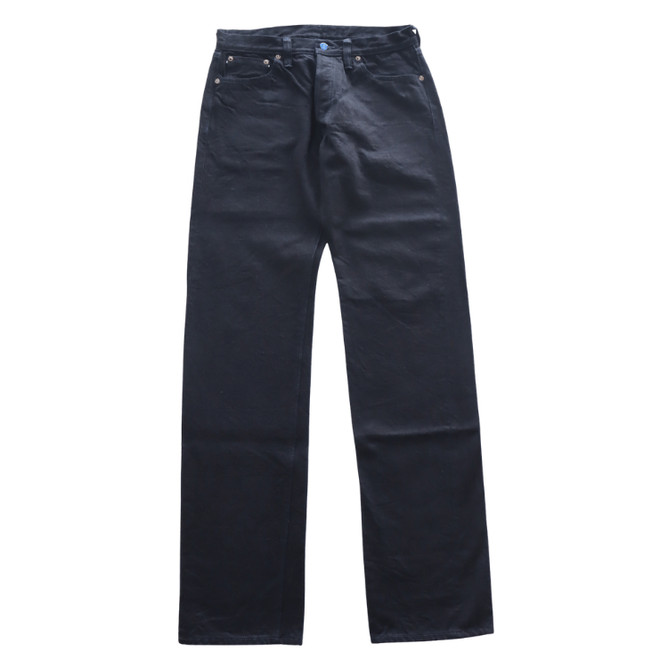 SAMURAI JEANS S0510XX-BOB AOKI TOUEI (Blue Sword Shadow) 15oz Black on Blue 510 Model Jeans, Denim Pants, Aoki Touei Series Original Denim