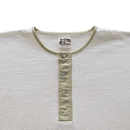 JELADO The 2 Monkeys TM12244 Classic Henley Shirt Short Sleeve T-Shirt Henley Neck T-Shirt