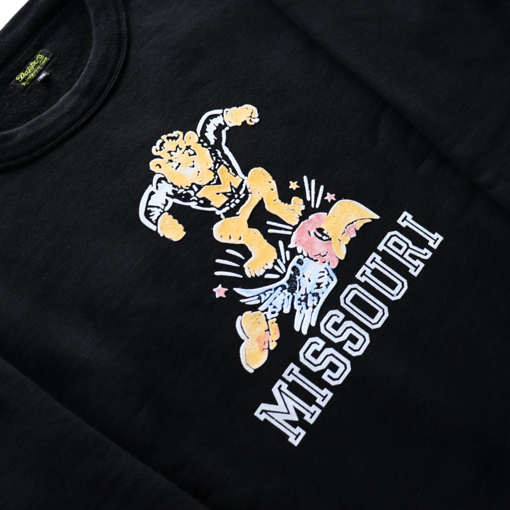 DAPPER'S ダッパーズ  1736 3.0mm BINDER CREW SWEAT FLOCKY  MISSOURI フロッキープリントスエット