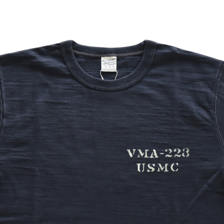 BUZZ RICKSON'S BR79732 S/S SLUB YARN T-SHIRT VMA-223 Short Sleeve Military Slub T-Shirt