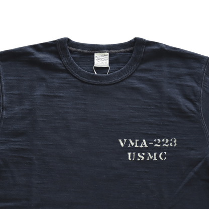 BUZZ RICKSON'S BR79732 S/S SLUB YARN T-SHIRT VMA-223 Short Sleeve Military Slub T-Shirt