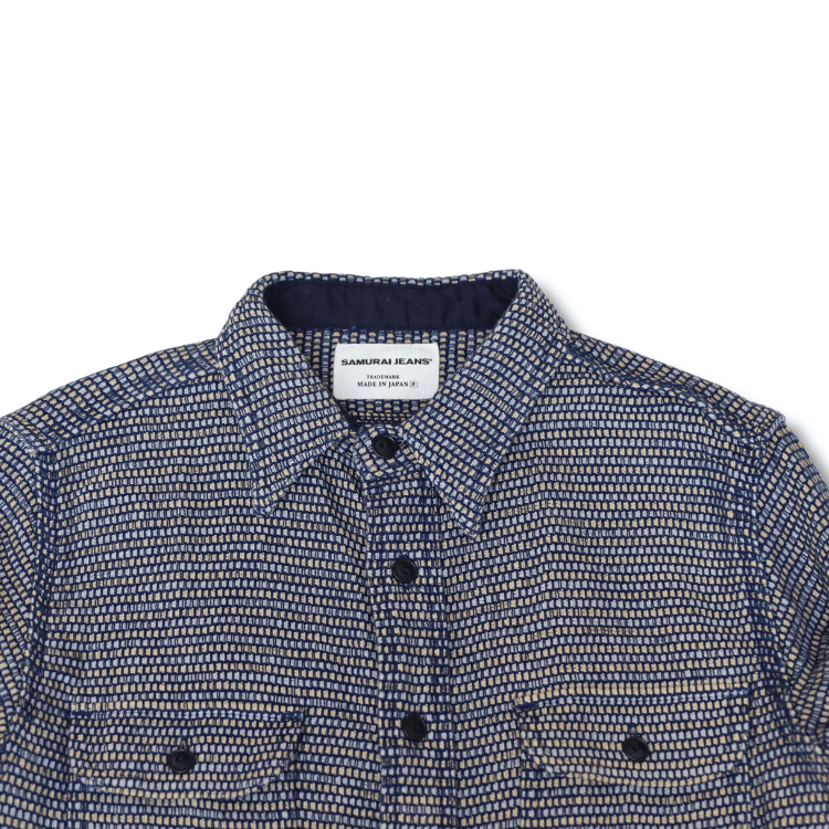 SAMURAI JEANS サムライジーンズ SSS26-NRS 野良着刺し子ワークシャツ
