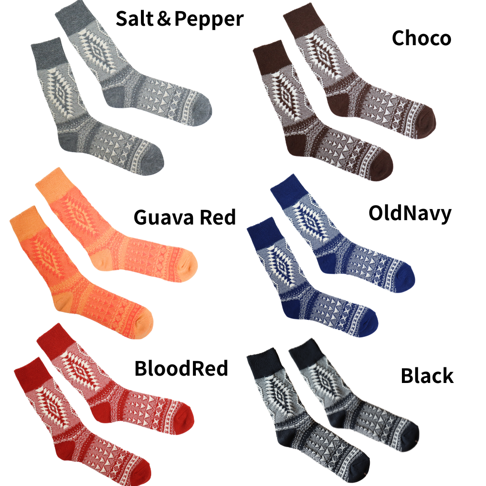 JELADO ジェラード AB94622 SALEM SOX ブーツソックス ロングソックス ネイティブ柄
