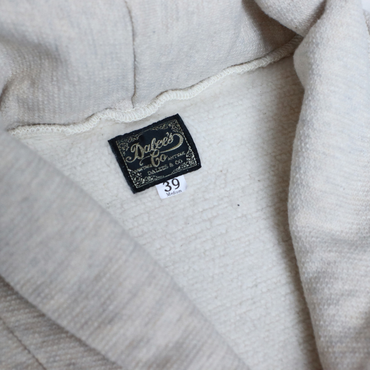 DALEE'S by deluxe ware ダリーズ バイ デラックスウエア Racter-20 1930s SHAWL COLLER CARDIGAN ショールカラーカーディガン アートニットカノコ裏毛 カーディガン