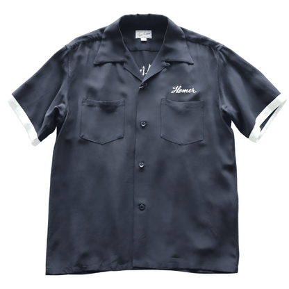 BUZZ RICKSON'S BR39735 BOWLING SHIRT “STRATEGIC AIR COMMAND” Short-Sleeve Men's Americana Strategic Air Command