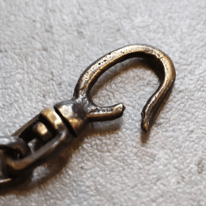 Ikenohata Ginkawa-ten Haru H-1010B Sand Cast Brass Combination Wallet Chain Sand Cast Brass Wallet Chain Sand Cast (Sand Mold) Cast Product Haru Wallet Series Made in Japan