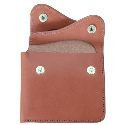 池之端銀革店 Cramp Cr-158 イタリアンシュリンクレザー Wフラップ 二つ折り財布