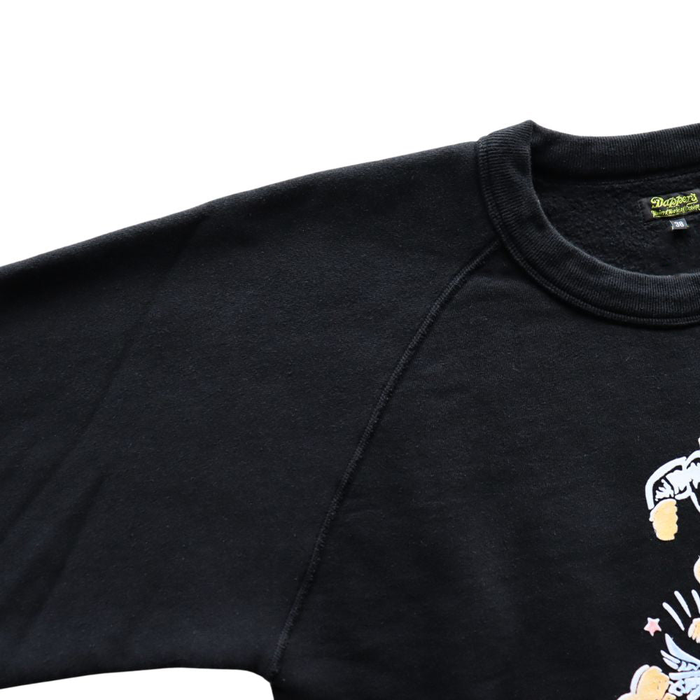 DAPPER'S ダッパーズ  1736 3.0mm BINDER CREW SWEAT FLOCKY  MISSOURI フロッキープリントスエット