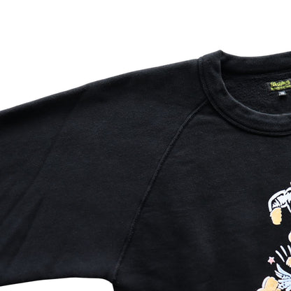 DAPPER'S ダッパーズ  1736 3.0mm BINDER CREW SWEAT FLOCKY  MISSOURI フロッキープリントスエット