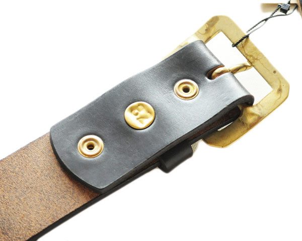 ART BROWN アートブラウン VGB40142AB クロムエクセルレザー 40mm幅 真鍮バックル ギャリソンベルト プルアップレザー ゴールド ホーウィン社  オイルドレザー グッズ ベルト 日本製