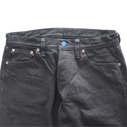 SAMURAI JEANS S0510XX-BOB AOKI TOUEI (Blue Sword Shadow) 15oz Black on Blue 510 Model Jeans, Denim Pants, Aoki Touei Series Original Denim