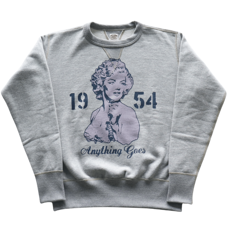 TOYS McCOY トイズマッコイ TMC2545 HEAVYWEIGHT SWEAT MARILYN MONROE "ANYTHING GOES" ヘヴィウエイトスウェット マリリンモンロー