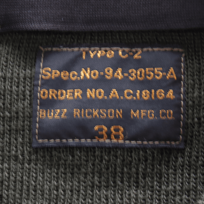 BUZZ RICKSON'S バズリクソンズ BR90259 Type C-2 “BUZZ RICKSON MFG. CO.” C-2 セーター ミリタリー フライトジャケットインナー