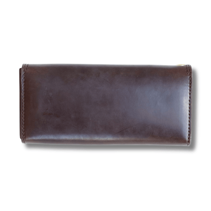 ART BROWN Long Wallet in Horween Chromexcel, Chicago, made from oiled Horween Chromexcel leather (VGW00143AB). Double-stitched. Made in Japan.