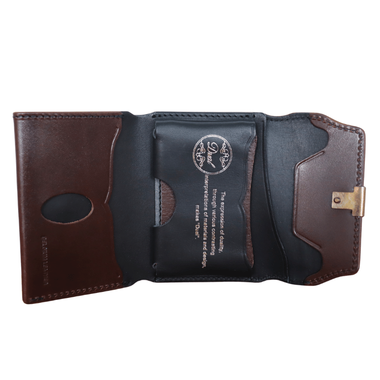 池之端銀革店 Dual DCr-1040 サドルプルアップ コンパクトウォレット ミニ財布