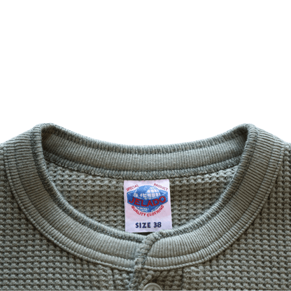 JELADO ジェラード AB94236-26 Mega Thermal Henry Neck メガサーマル ヘンリーネック Tシャツ トップス 長袖 ミリタリー 防寒 保温 サーマルワッフル