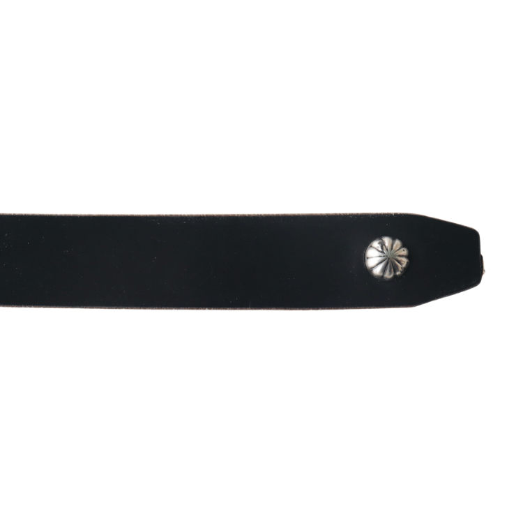 ARTBROWN ARTBROWN VDB21166AB Concho Belt Studded Belt Chromexcel Leather Umbrella Studs