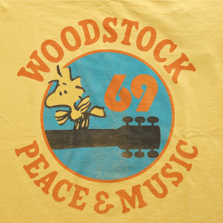 TOYS McCOY トイズマッコイ TMC2521 SNOOPY TEE WOODSTOCK 69 " PEACE & MUSIC " スヌーピーTシャツ