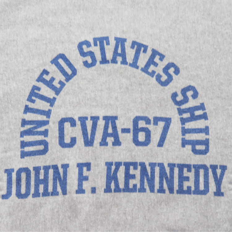 BUZZ RICKSON'S バズリクソンズ BR69645 HORIZONTAL KNITTING SWEAT SHIRT “CVA-67 J.F. KENNEDY” ホリゾンタル・ニッティング スウェットシャツ