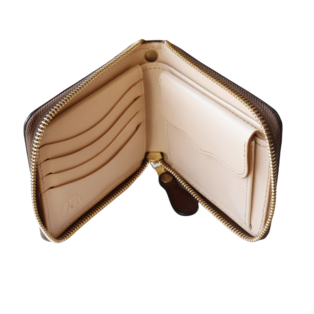 KC's ケイシイズ KMB023 ビルフォールド ラウンドジップ ヴィンテージホースハイド 二つ折り財布