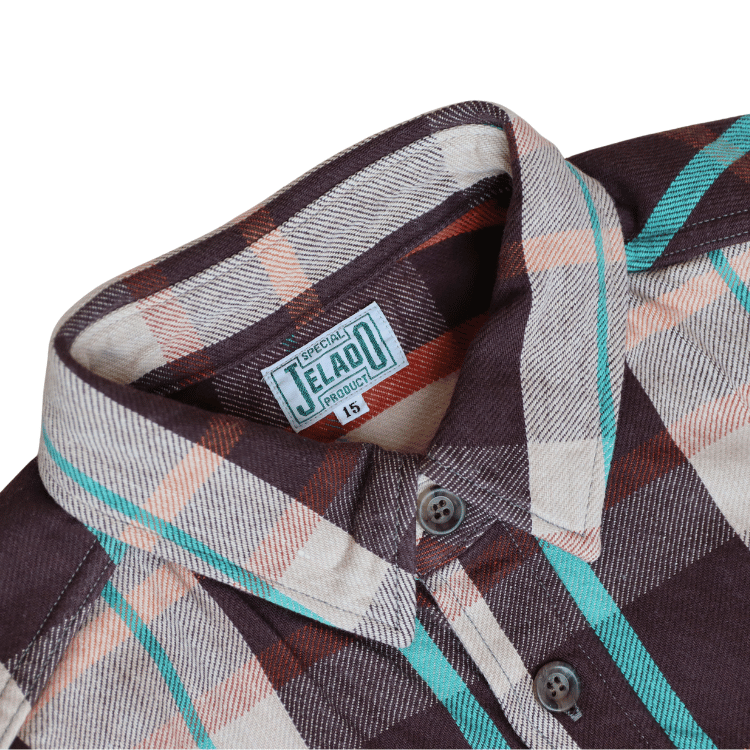 JELADO ジェラード JP23131 Unionworkers Shirt Short ユニオンワーカーズシャツ ショート ネルシャツ ショート丈