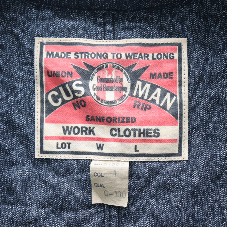 CUSHMAN クッシュマン 21893 BLACK CHAMBRAY WORK VEST ブラックシャンブレーワークベスト クラシカル ベスト シンチバック アメカジ  ワークスタイル