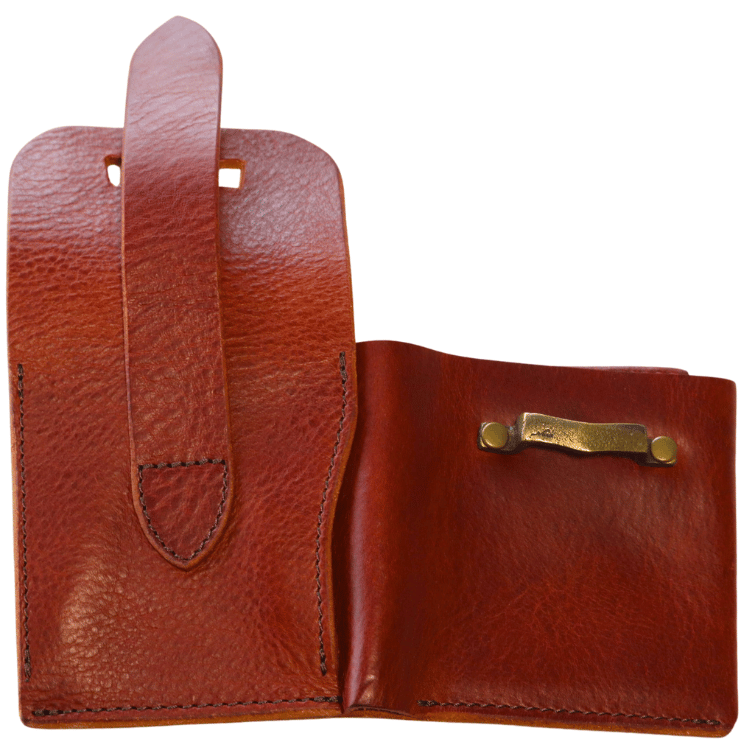 池之端銀革店 Haru HC-536 イタリアンレザーギャルソンコンパクトウォレット 2つ折りウォレット