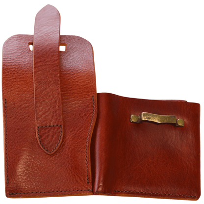 池之端銀革店 Haru HC-536 イタリアンレザーギャルソンコンパクトウォレット 2つ折りウォレット