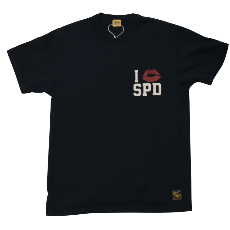 DELUXEWARE SDTS-2601 "I LOVE SPEED" Printed Short Sleeve T-Shirt, SDTS Series Soft Knit, Made in Japan