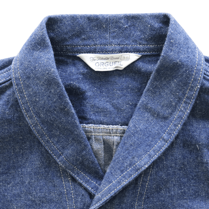 ORGUEIL OR-5127 Shawl Collar Denim Work Shirt - Classic Shirt, 1930s Style, Shawl Collar Shirt, Denim Shirt, Work Shirt