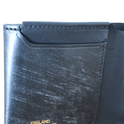 池之端銀革店 Cramp Cr-928 UKブライドル ギャルソンスリムウォレット 2つ折り 最小クラス