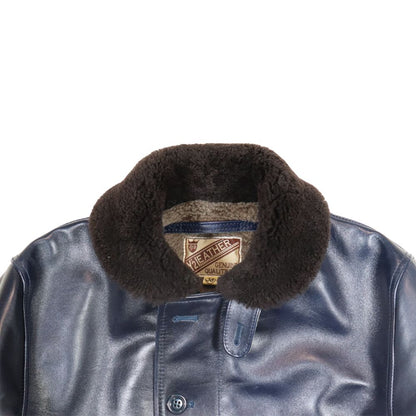 Y'2 LEATHER ワイツーレザー IN-1 INDIGO HORSE N-1 LININGCOLLAR MOUTON ALPACA & WOOL typeN-1 インディゴホース ムートン