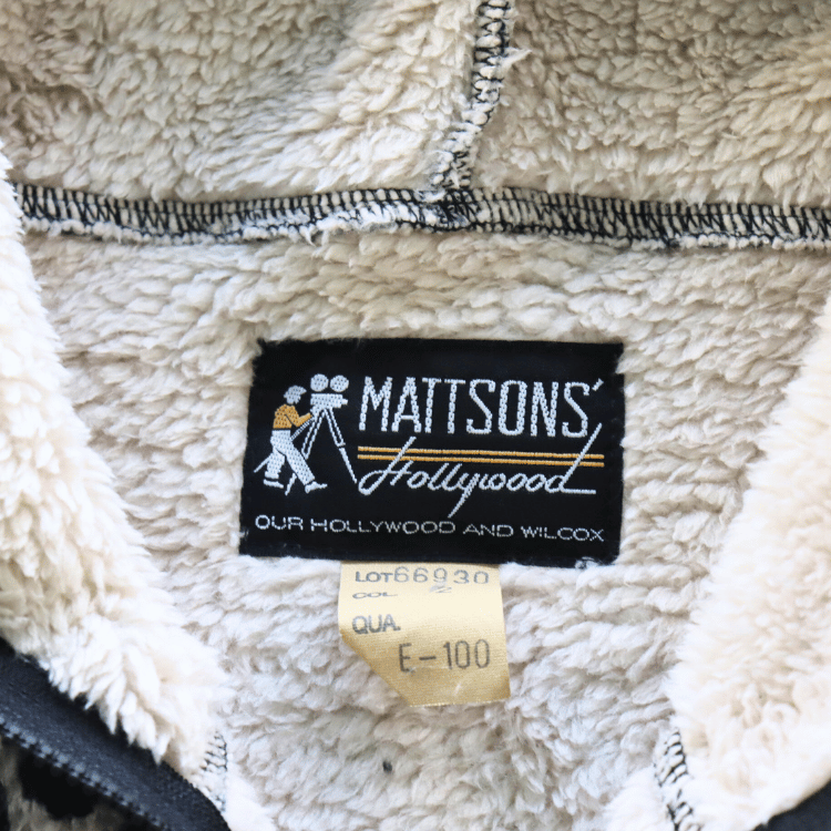 MATTSONS マットソンズ 66930 LEOPARD FLEECE ZIP PARKA レオパードフリースジップパーカー