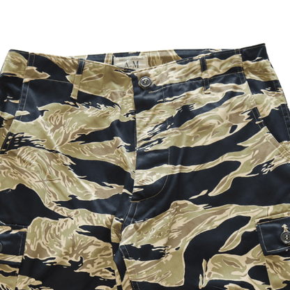 BUZZ RICKSON'S BR42502 GOLD TIGER STRIPE TROUSERS SHORT LENGTH Cargo Pants Camouflage Tiger Camo