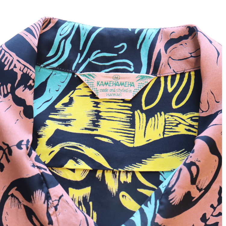 SUN SURF SS39673 S/S SUN SURF SPECIAL EDITION “GAUGUIN WOODCUT MYSTIC” Hawaiian Shirt Aloha Shirt Paul Gauguin Short Sleeve Shirt