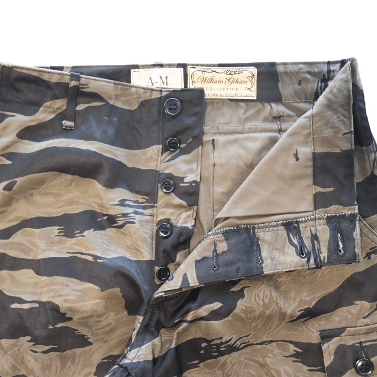 BUZZ RICKSON'S バズリクソンズ BR42594 WILLIAM GIBSON COLLECTION BLACK TIGER PATTERN TROUSERS OVER DYE ウィリアムギブソンコレクション ブラックタイガーパターン トラウザーズ