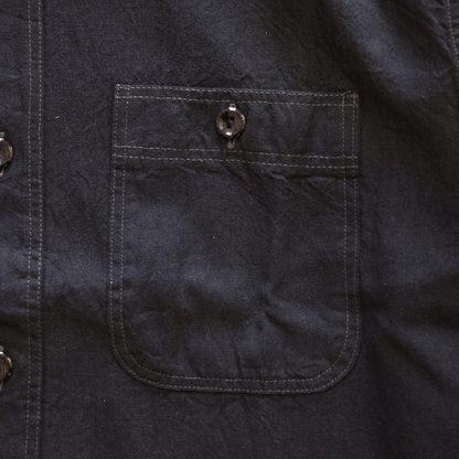BUZZ RICKSON'S BR29143 WILLIAM GIBSON COLLECTION BLACK CHAMBRAY WORK SHIRTS Long Sleeve Military Shirt U.S.NAVY