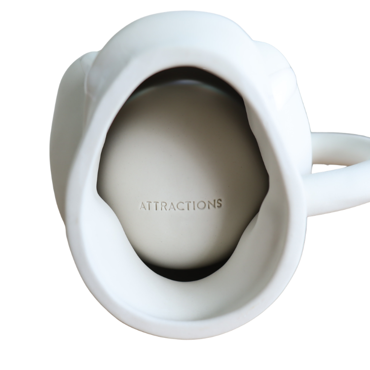 ATTRACTIONS x Hasami Ware A20033W Skull Mug White Mug Skull Skull Mug Hasami Ware Limited Edition Pottery Ceramic Stone Interior Stylish