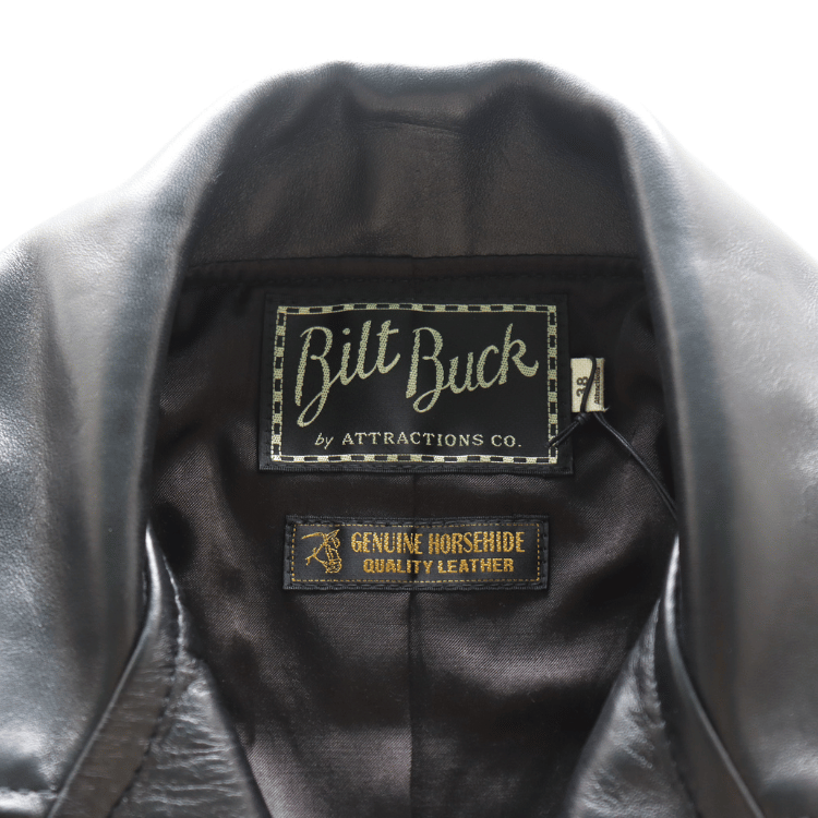 Bilt Buck ビルトバック by ATTRACTIONS  Lot.574 Horsehide Johnson Riders Jacket  ホースハイド ジョンソン ライダース ジャケット ダブルライダースジャケット
