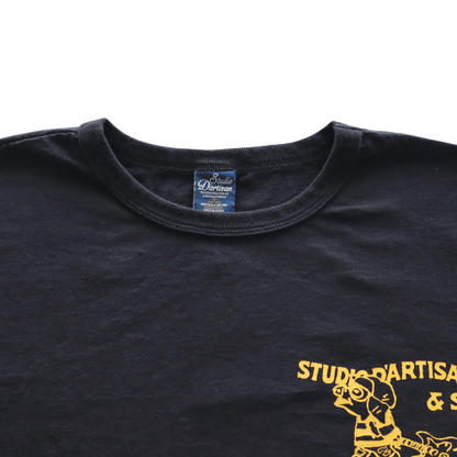STUDIO D'ARTISAN 8212B USA Cotton Print T-Shirt, Men's Short Sleeve T-Shirt, American Casual Style, US Cotton Body, Dalci Pig Parody Series