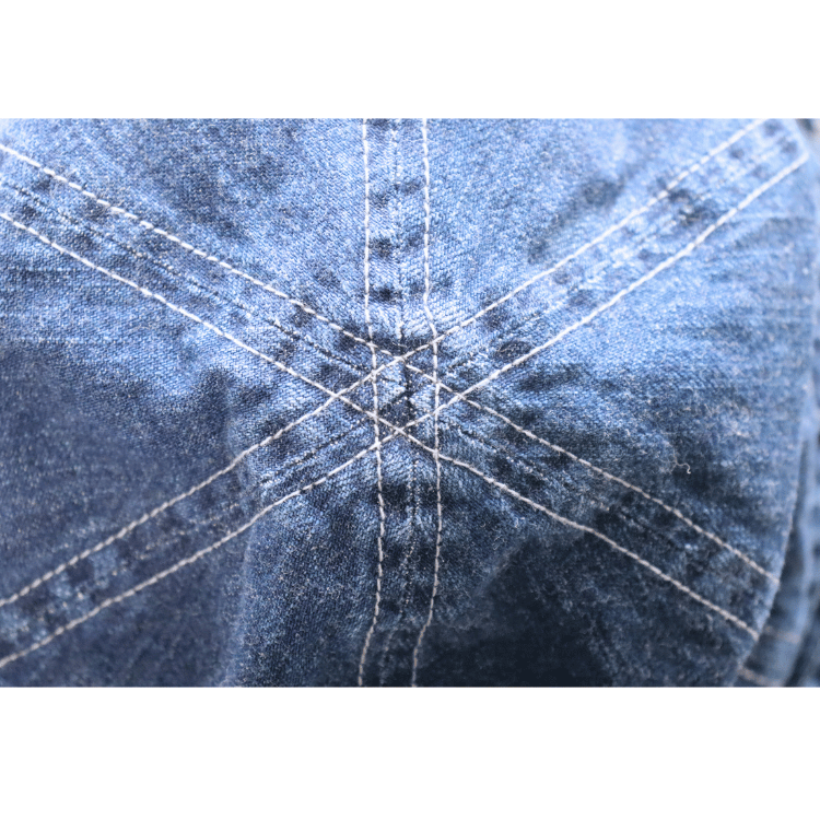 BUZZ RICKSON'S バズリクソンズ BR02850 HAT, WORKING, DENIM VINTAGE WASHED STENCIL  ARMY デニムハット