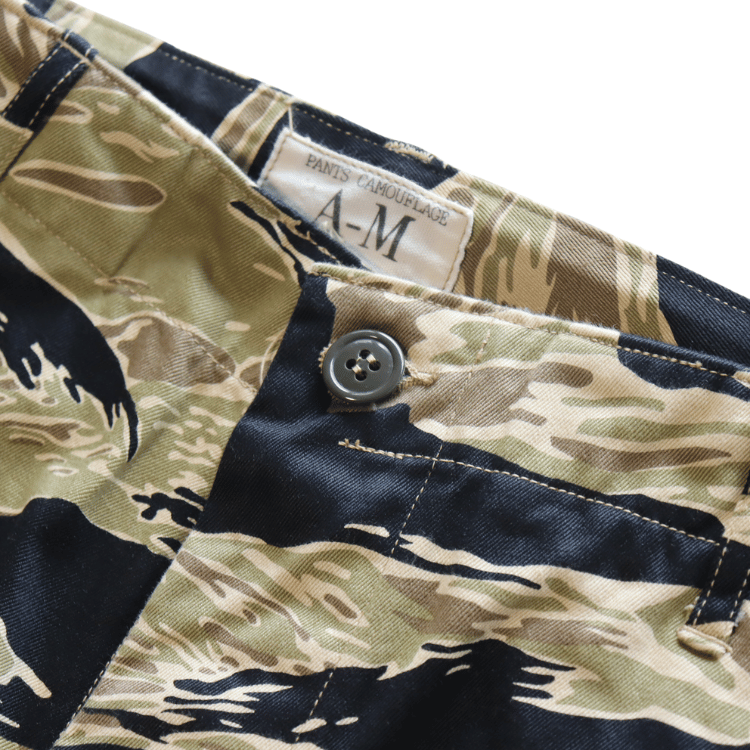 BUZZ RICKSON'S BR42502 GOLD TIGER STRIPE TROUSERS SHORT LENGTH Cargo Pants Camouflage Tiger Camo