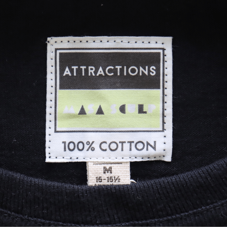 ATTRACTIONS AM0012 Medskull S/S Men's Short Sleeve T-Shirt, American Casual, MASA SCULP Collaboration