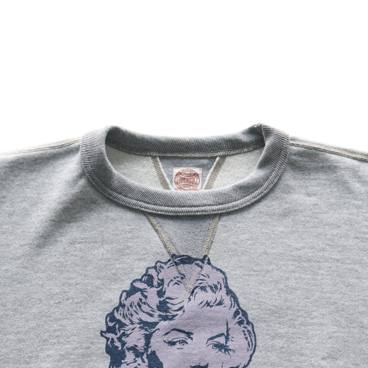 TOYS McCOY トイズマッコイ TMC2545 HEAVYWEIGHT SWEAT MARILYN MONROE "ANYTHING GOES" ヘヴィウエイトスウェット マリリンモンロー