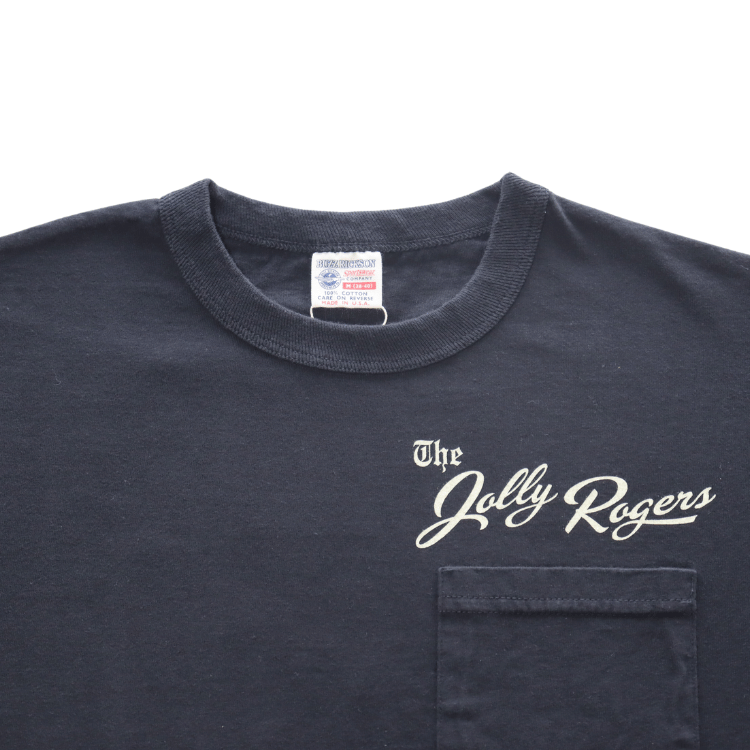 BUZZ RICKSON'S BR79711 S/S POCKET T-SHIRT "JOLLY ROGERS" Pocket T-shirt Jolly Rogers Short-sleeved T-shirt T-shirt Military T-shirt Printed T-shirt